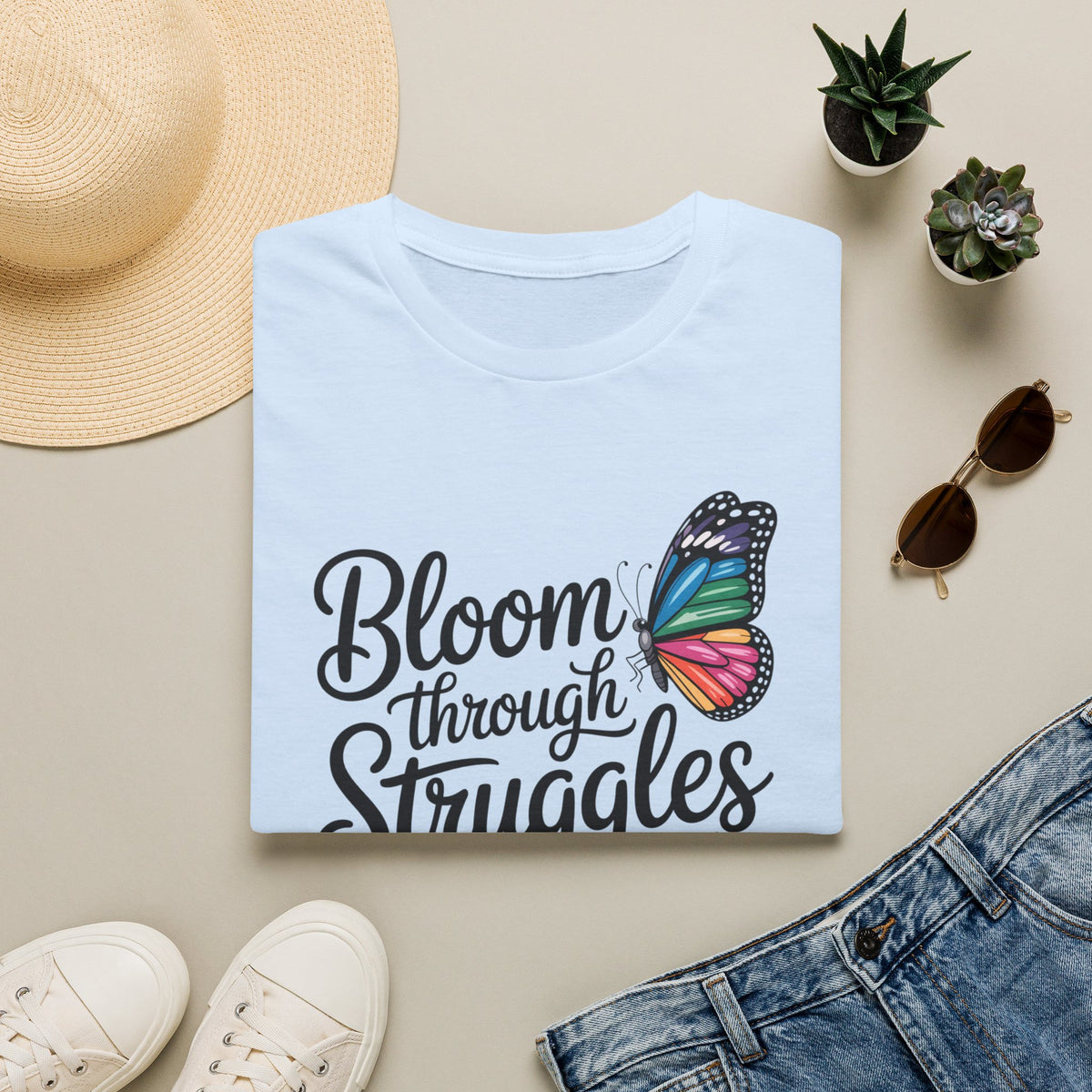 Bloom Through Struggles T-Shirt