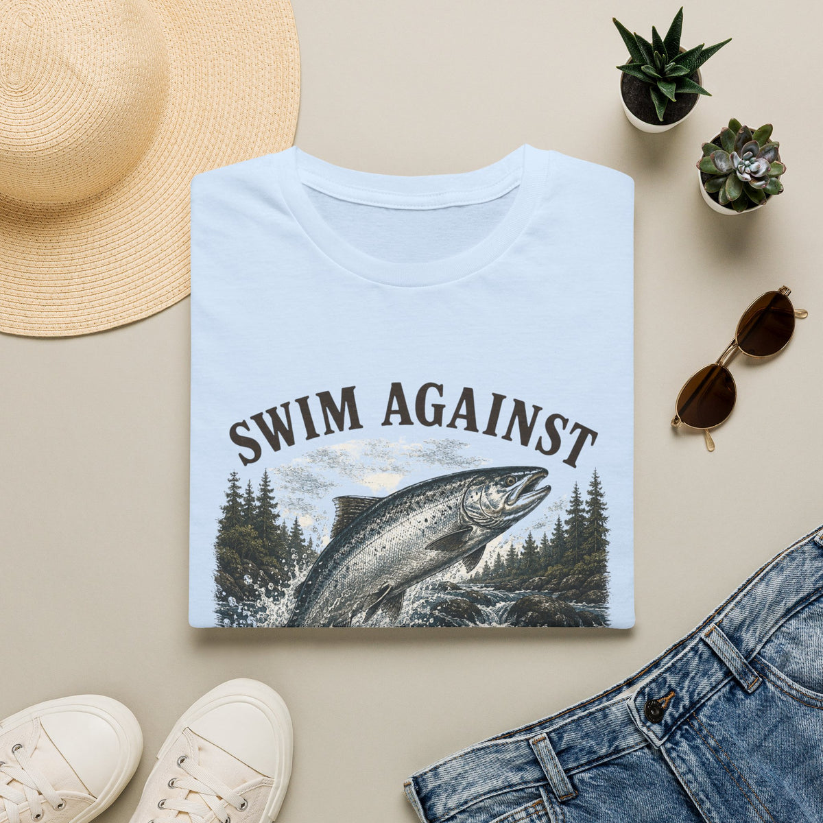 Swim Against T-Shirt